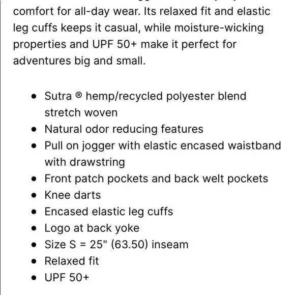 NWT PRANA Mantra Joggers Size Large - Picture 3 of 10